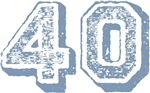 Blue 40 Years Old Birthday T-shirts Gifts Blue 40 Years Old Birthday T-shirts Gifts