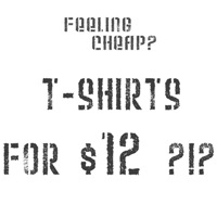 T-shirts for $12?!?