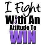 I Fight With An Attitude To Win Hodgkin's T-Shirts I Fight With An Attitude To Win Hodgkin's T-Shirts