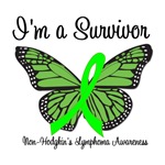 Survivor Non-Hodgkin's Lymphoma Butterfly T-Shirts Survivor Non-Hodgkin's Lymphoma Butterfly T-Shirts
