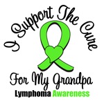 I Support The Cure For My Grandpa Lymphoma Shirts I Support The Cure For My Grandpa Lymphoma Shirts