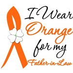 I Wear Orange Flower FatherInLaw Leukemia Shirts I Wear Orange Flower FatherInLaw Leukemia Shirts