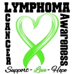 Lymphoma Brushed Heart Ribbon Shirts & Apparel Lymphoma Brushed Heart Ribbon Shirts & Apparel