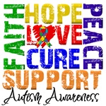 Collage Hope Cure Autism Shirts Collage Hope Cure Autism Shirts