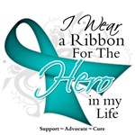 Ovarian Cancer Hero in My Life Shirts Ovarian Cancer Hero in My Life Shirts
