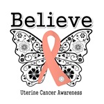 Believe - Uterine Cancer Shirts and Gifts Believe - Uterine Cancer Shirts and Gifts