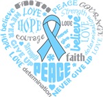 Prostate Cancer Heart Words Shirts Prostate Cancer Heart Words Shirts