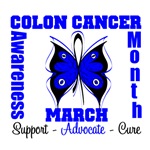 Colon Cancer Awareness Month Butterfly Shirts Colon Cancer Awareness Month Butterfly Shirts
