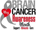 Brain Cancer Awareness Month Tees & Shirts Brain Cancer Awareness Month Tees & Shirts