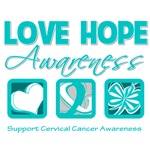 Love Hope Awareness Cervical Cancer Gifts Love Hope Awareness Cervical Cancer Gifts