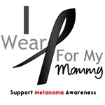 Melanoma I Wear Black Ribbon For My Mommy Shirts Melanoma I Wear Black Ribbon For My Mommy Shirts