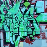 GREEN GRAFFITI WALL