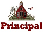 Cute School House Principal Tshirts