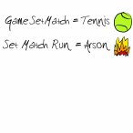 Tennis and Arson