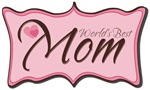 Pink World's Best Mom Plaque T-shirts & Gifts Pink World's Best Mom Plaque T-shirts & Gifts