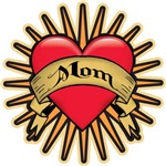 Mom Heart Tattoo Art T-shirts Gifts Mom Heart Tattoo Art T-shirts Gifts