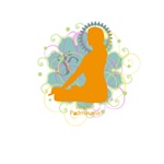 Get it Om. Female Lotus Posture, Yoga Get it Om. Female Lotus Posture, Yoga