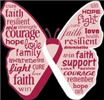 Butterfly Head and Neck Cancer Ribbon Butterfly Head and Neck Cancer Ribbon