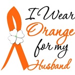 I Wear Orange Flower Husband Leukemia Shirts I Wear Orange Flower Husband Leukemia Shirts