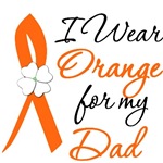I Wear Orange Flower Dad Leukemia Shirts I Wear Orange Flower Dad Leukemia Shirts