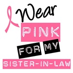 I Wear Pink Ribbon For My Sister-in-Law Label Tees I Wear Pink Ribbon For My Sister-in-Law Label Tees