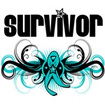 Ovarian Cancer Survivor Tribal Shirts Ovarian Cancer Survivor Tribal Shirts