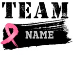 Personalize Breast Cancer Team Name Shirts Personalize Breast Cancer Team Name Shirts