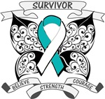 Cervical Cancer Survivor Butterfly Shirts Cervical Cancer Survivor Butterfly Shirts