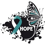 Hope Grunge Butterfly Cervical Cancer Shirts Hope Grunge Butterfly Cervical Cancer Shirts