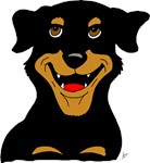 Cute Rottie Puppy Cartoon Shirts|Gifts