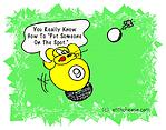 Spot Shot - funny 9 Ball Billiards cartoon